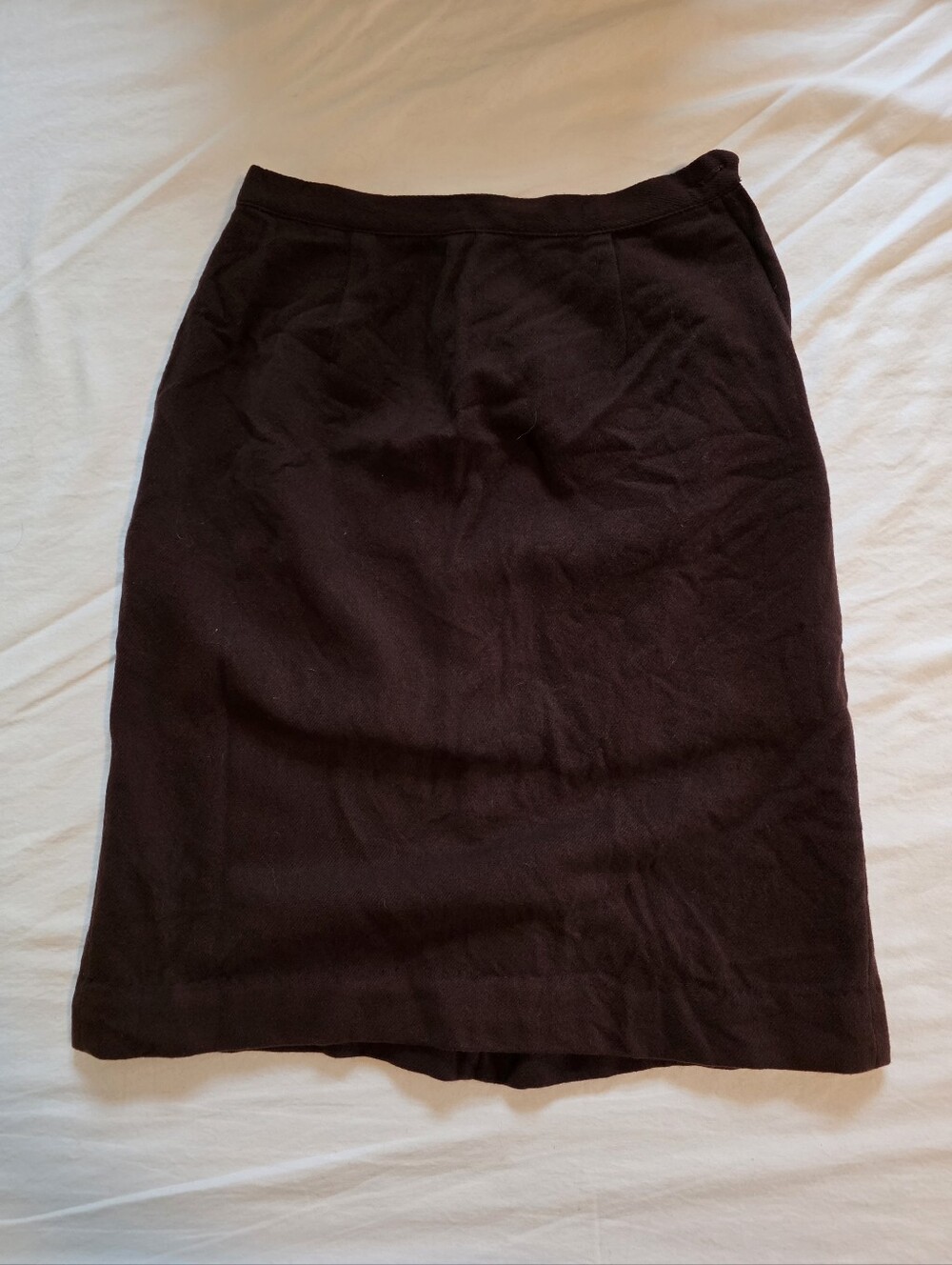 Vintage Chocolate Brown Women's Pencil Skirt